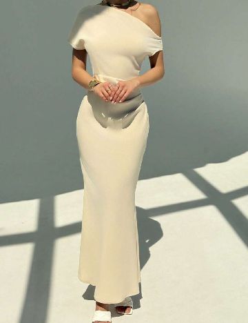 Rochie lunga SHEIN, crem