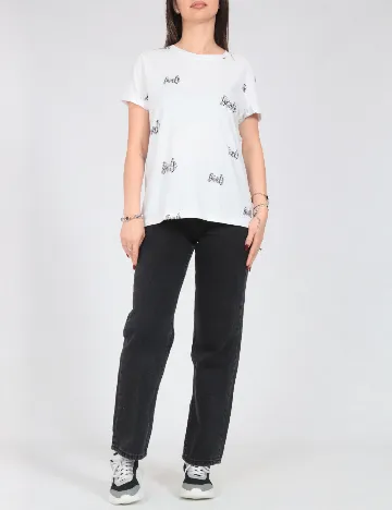 Tricou Bershka, alb