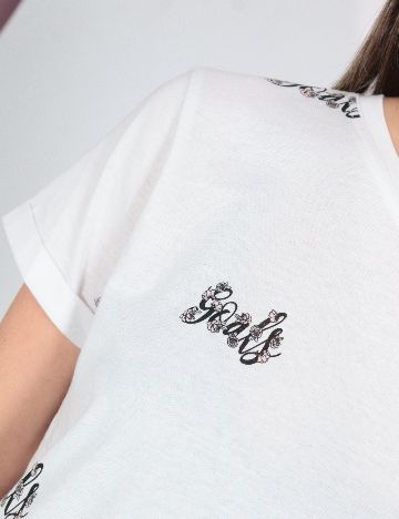 Tricou Bershka, alb