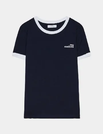 Tricou Bershka, albastru