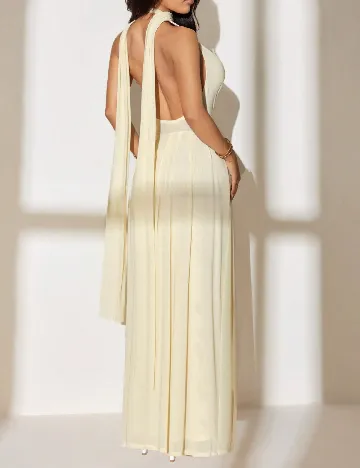 Rochie lunga SHEIN, galben deschis