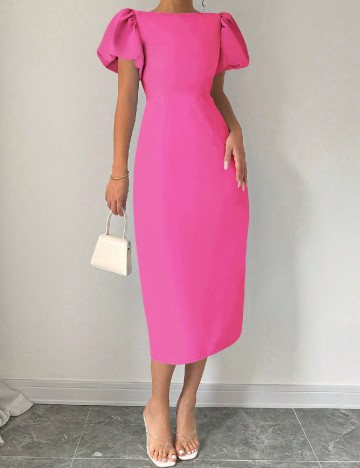 Rochie medie SHEIN, roz