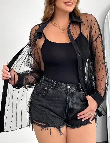 Camasa SHEIN CURVE, negru
