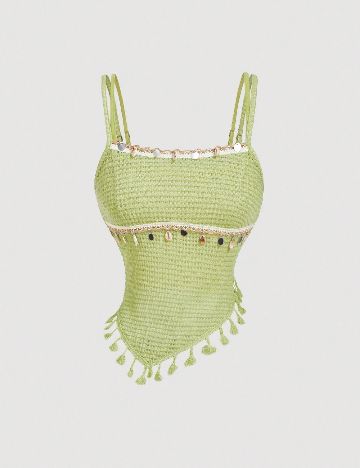 Top SHEIN, verde