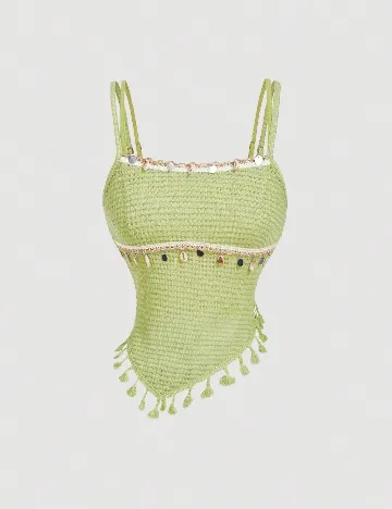 Top SHEIN, verde