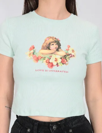 Tricou Bershka, verde