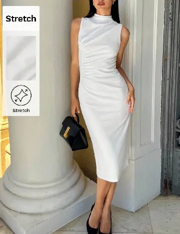 Rochie medie Missguided, alb
