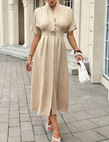Rochie lunga SHEIN, crem