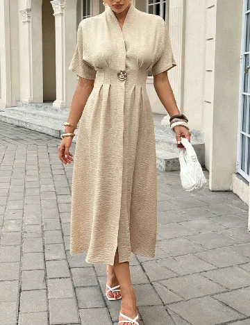 Rochie lunga SHEIN, crem