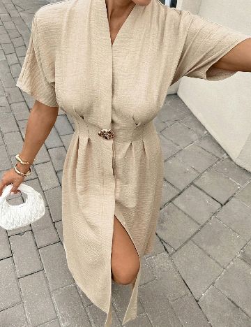 Rochie lunga SHEIN, crem