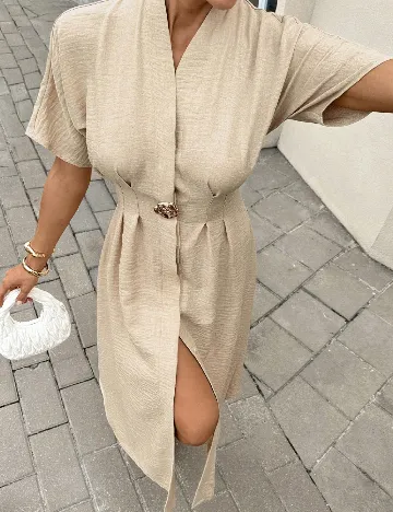 Rochie lunga SHEIN, crem