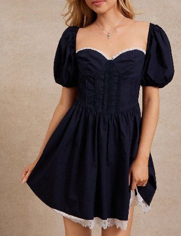 Rochie scurta SHEIN, bleumarin