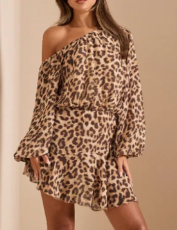 Rochie scurta SHEIN, animal print