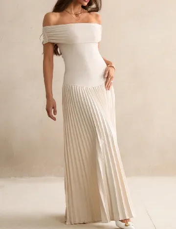 Rochie lunga SHEIN, crem