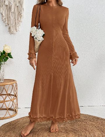 Rochie lunga SHEIN, maro
