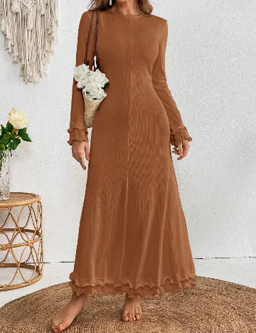 Rochie lunga SHEIN, maro