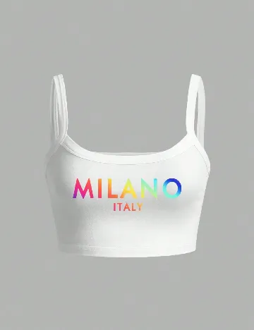 Top SHEIN, alb