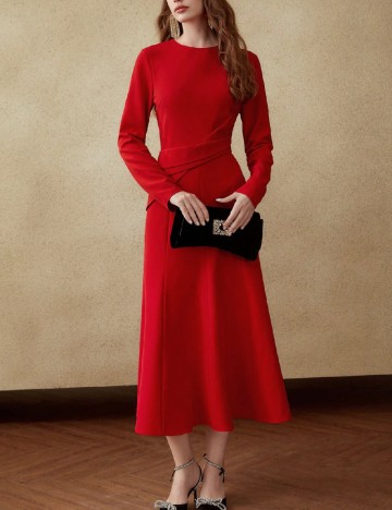 Rochie medie MOTF, rosu