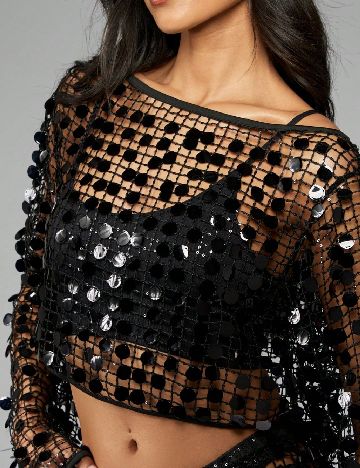 Top Missguided, negru