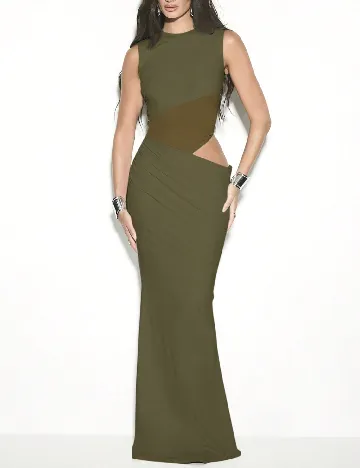 Rochie lunga KIZN, kaki