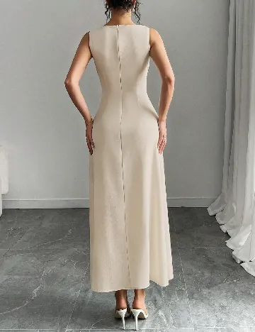 Rochie lunga SHEIN, crem
