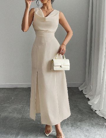 Rochie lunga SHEIN, crem