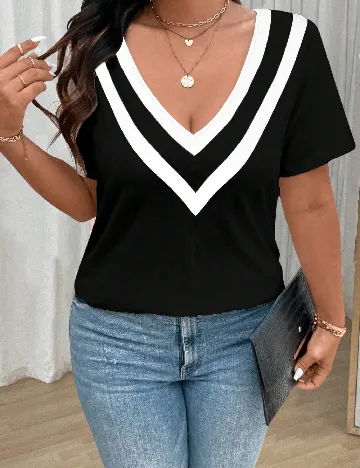 Tricou SHEIN CURVE, negru
