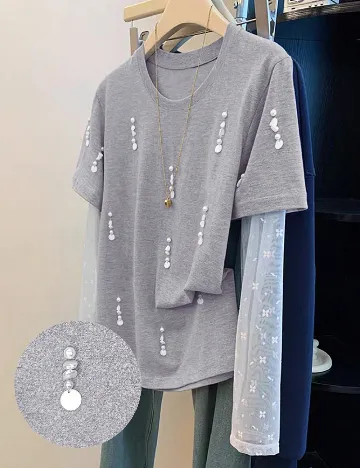 Tricou SHEIN, gri