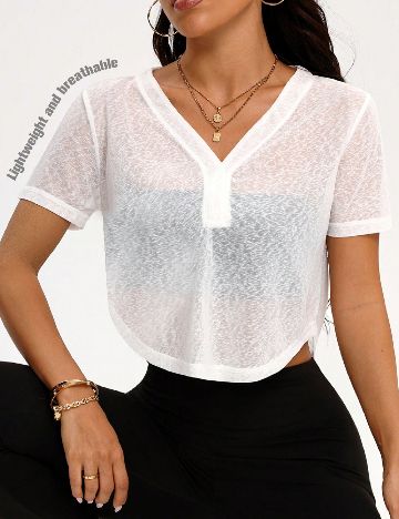 Top SHEIN, alb
