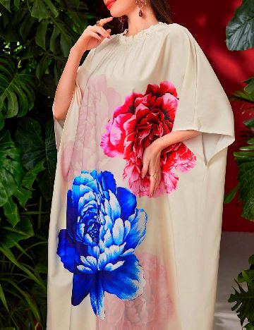Rochie lunga SHEIN, crem