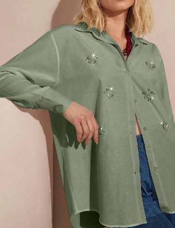 Camasa SHEIN, verde