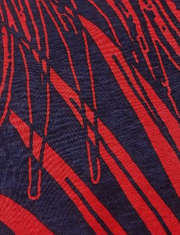 Tricou Zara, rosu/bleumarin