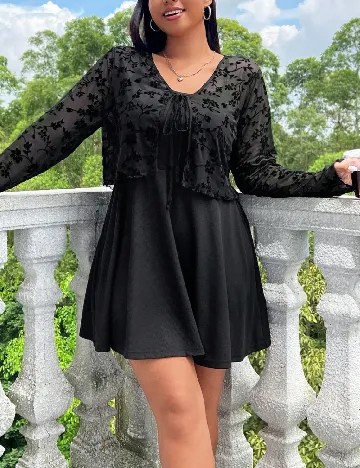 Set rochie si bluza SHEIN CURVE, negru