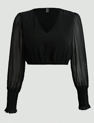 Top SHEIN, negru