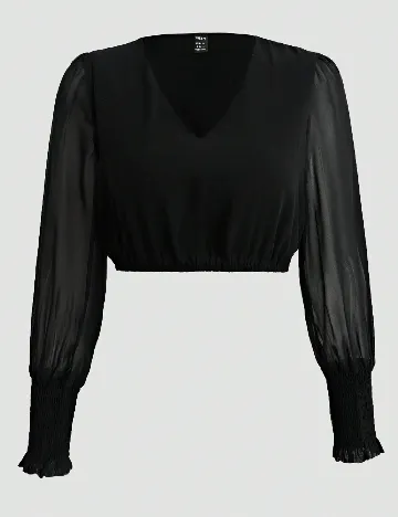 Top SHEIN, negru