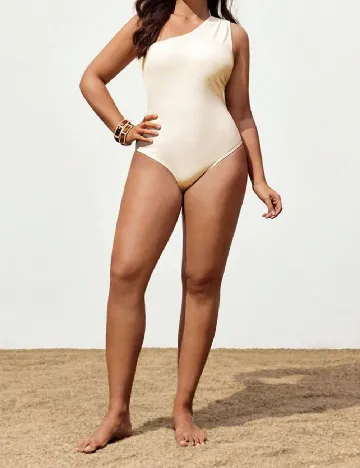 Costum de baie SHEIN CURVE, ecru