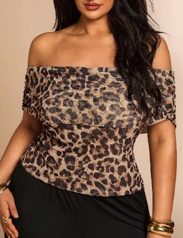 Bluza SHEIN CURVE, animal print