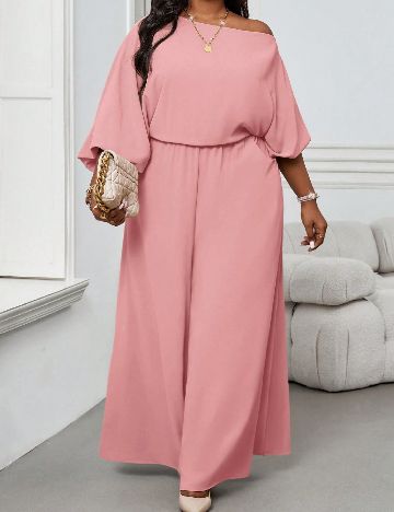 Salopeta SHEIN CURVE, roz