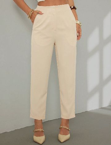 Pantaloni SHEIN, crem