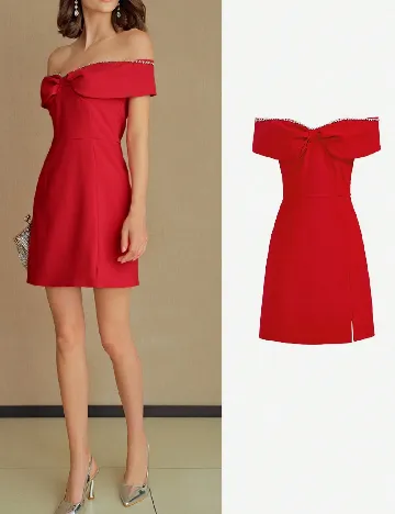 Rochie scurta MOTF, rosu