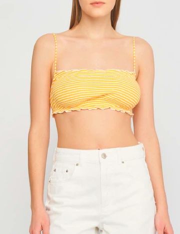 Top Bershka, portocaliu