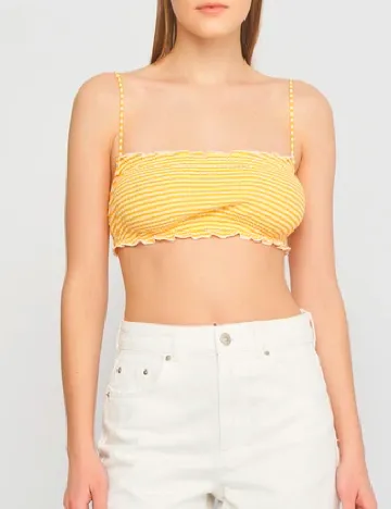 Top Bershka, portocaliu