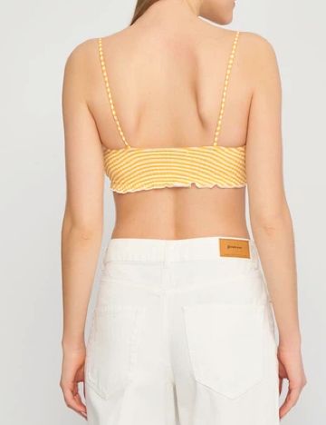 Top Bershka, portocaliu