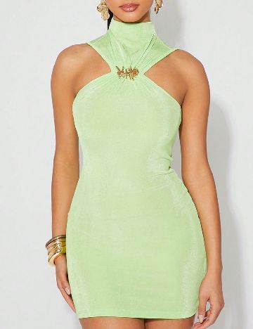 Rochie scurta SHEIN, verde