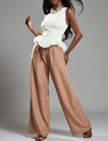 Pantaloni SHEIN, maro