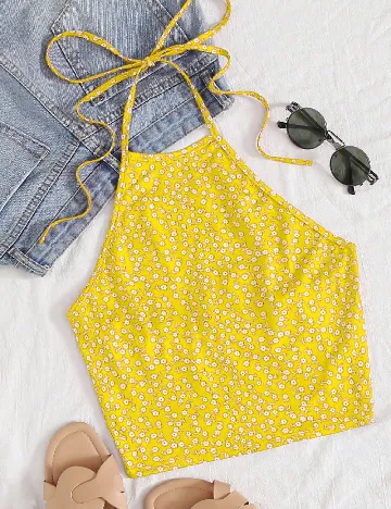 Top SHEIN, galben