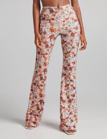 Pantaloni Bershka, floral print