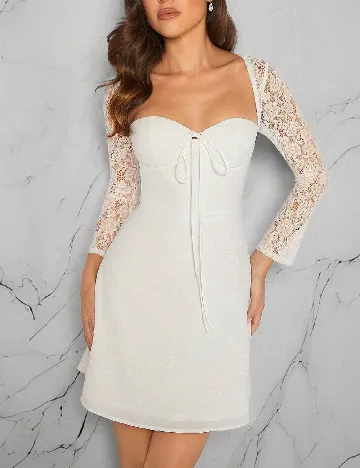 Rochie scurta SHEIN, alb