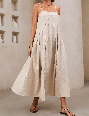 Rochie lunga SHEIN, crem
