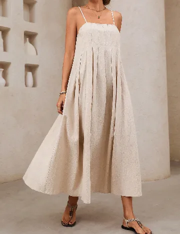 Rochie lunga SHEIN, crem